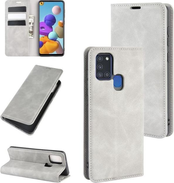 Actual product image MU Classic Classic V Leather Bookcover Series (Samsung Galaxy A21s)