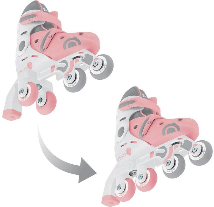 Actual product image Globber LEARNING SKATES 2in1 pastel pink, size 26-29 (29)
