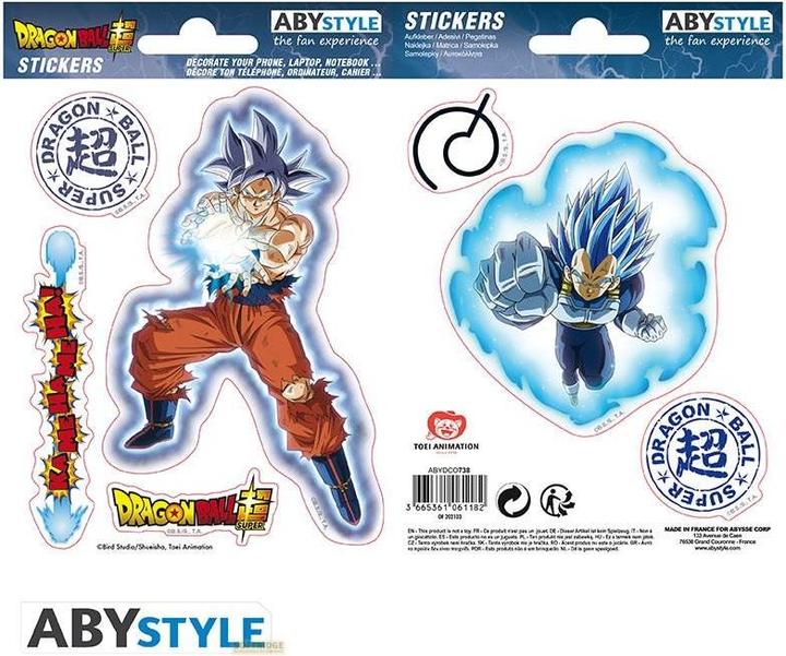 Produktbild ABYstyle DRAGON BALL SUPER - Stickers - 16x11cm 2 sheets - Goku Vegeta X5