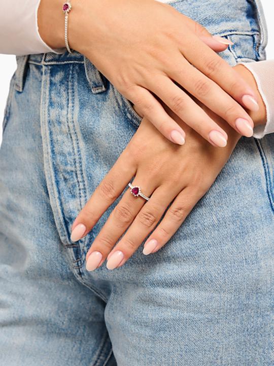 Produktbild Thomas Sabo Herz Ring Romance Silber (54, 925 Silber)