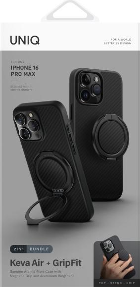 Image du produit Uniq Keva Air iPhone 16 Pro Max 6.9 Magclick Charging case black/carbon black (Apple iPhone 16 Pro Max)