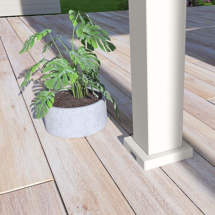 Image du produit Weide Pergola Deluxe Plus avec toit à lamelles 3.6x4m Blanc (400 cm, 360 cm)
