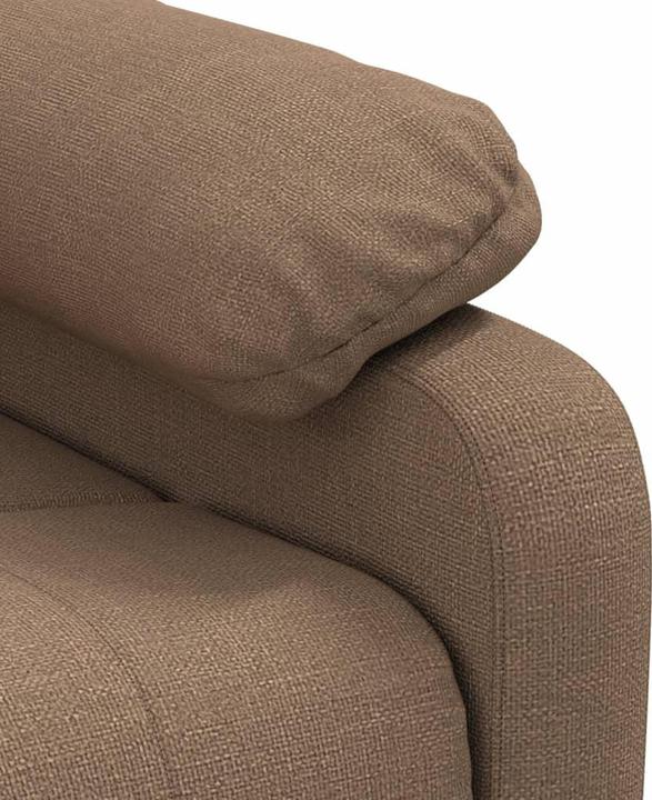 Immagine prodotto VidaXL Poltrona massaggiante Poltrona TV Poltrona relax Poltrona reclinabile Tessuto marrone