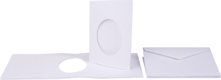 Image du produit VBS Cartes passe-partout "Ovale", 10 pièces, DIN A6, Blanc (10 pcs)