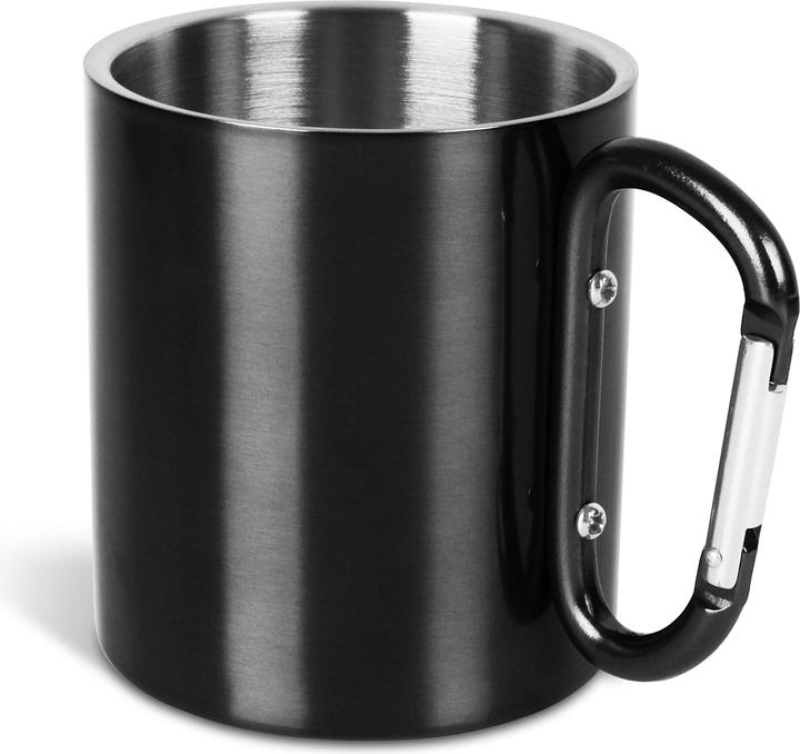 Immagine prodotto Normani Tazza in acciaio inox 330 ml con moschettone Wisconsin