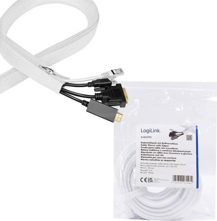 Actual product image LogiLink Kabelschlauch (Cable conduit, 2.90 cm)