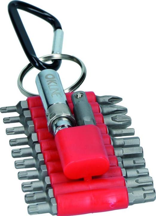 OK-Line Bit-Set mit Karabinerhaken 22-tlg. MAGIC (TX10 / TX15 / TX20 / TX25 / TX30 / TX40 / PZ1 / PZ2 / PZ3 / HEX3 / HEX4 / HEX5 / SL4 / SL6, PZ1 / PZ2 PZ3, T10 / T15 / T20 / T25 / T30 / T40)