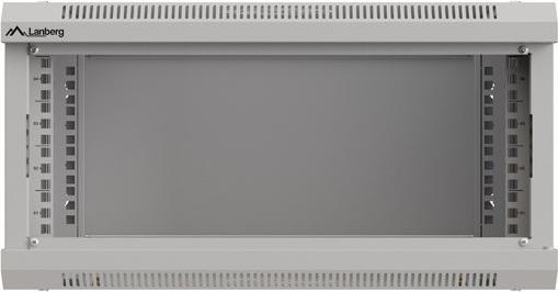 Produktbild Lanberg Wandmontage 19 4HE 540X350 grauer Rackschrank mit Glastür (flat pack) (10.86 HE, 19 Zoll Rack)