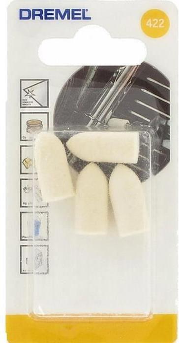Actual product image Dremel Polishing felt Ø 9.5 mm (4 pieces)