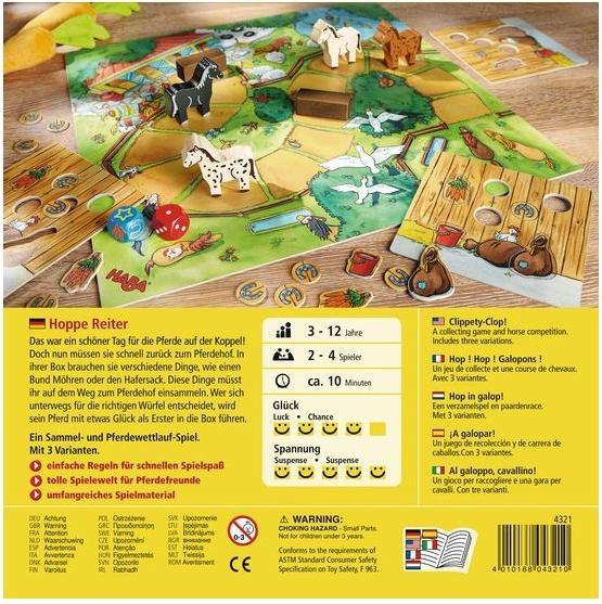 Actual product image Haba Hoppe Rider (Spanish, French, Italian, English, German, Dutch)