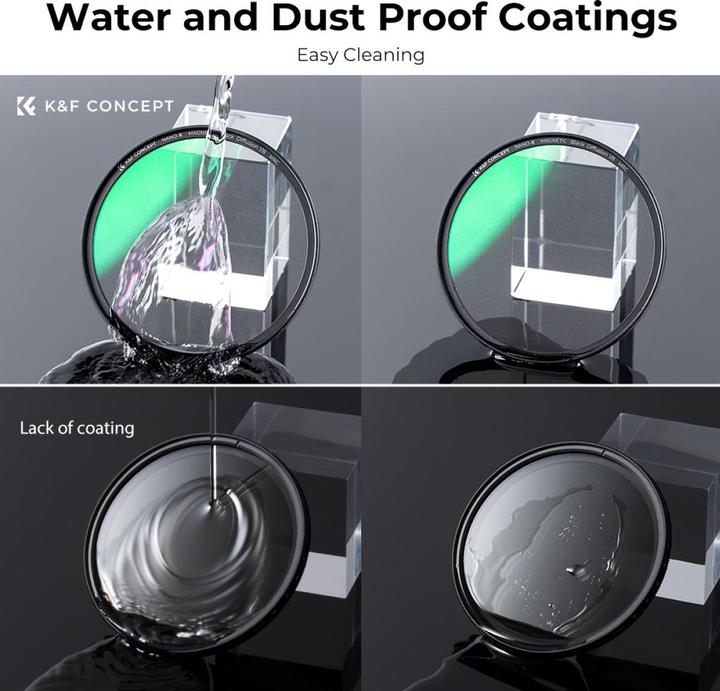 Actual product image K&F Concept Concept Magnetic 1/8 Black Mist Filter Nano X - 77mm (77 mm, Black Mist Filter, 77 mm)
