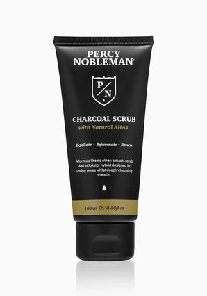 Immagine prodotto Percy Nobleman Peeling per uomo 3 in 1 con carbone nero (Charcoal Scrub) 100 ml (Esfoliazione, 100 ml)
