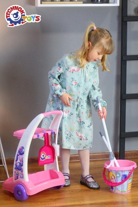 Actual product image Technok cleaning set with trolley