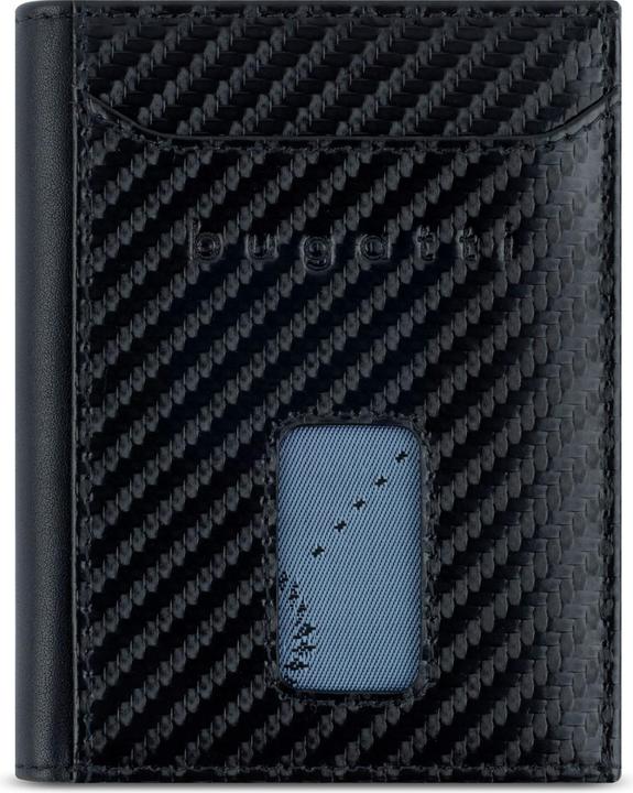 Immagine prodotto Bugatti Secure Slim - Porta carte di credito RFID con tasca per monete viennesi Comet