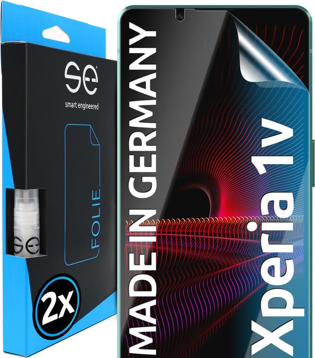 Smart Engineered se 3D Schutzfolie Sony Xperia 1V (2 Stück) (2 Stück, Sony Xperia 1 V)