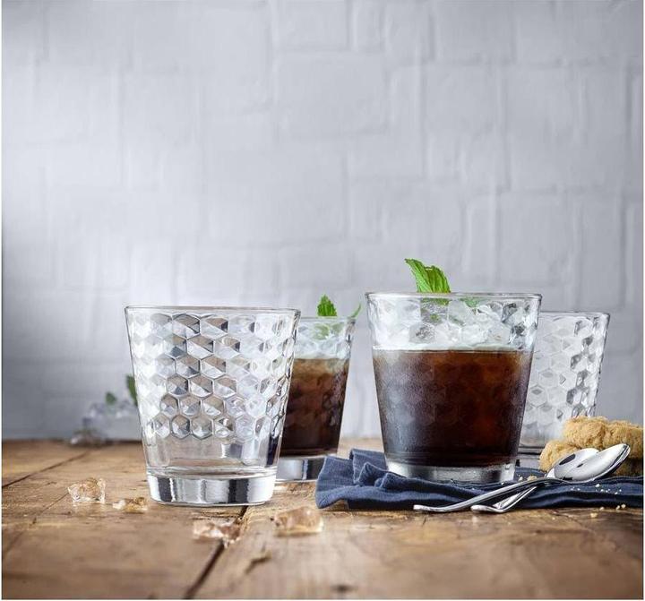 Produktbild WMF Wassergläser Set 4tlg Gläser 265ml Wabenmuster Kristallglas hitzebeständig (0.23 l, 4 x)