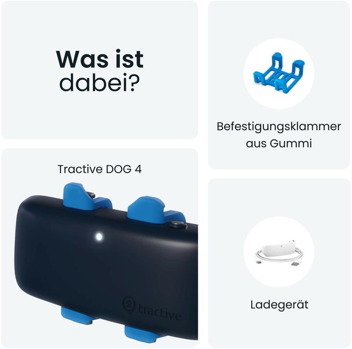 Produktbild Tractive Dog 4 GPS Tracker für Hunde (Katze, Hund, Spazieren)
