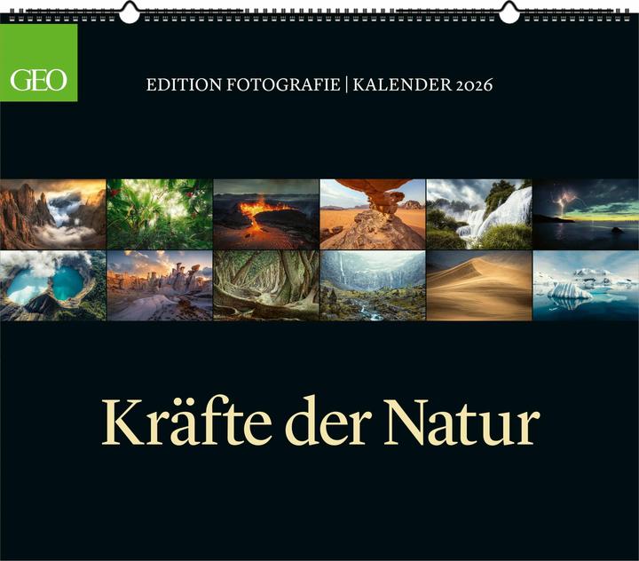 Actual product image Neumann GEO Edition: Kräfte der Natur 2026 - Wand-Kalender - Poster-Kalender - 70x60 (Hardcover, German)