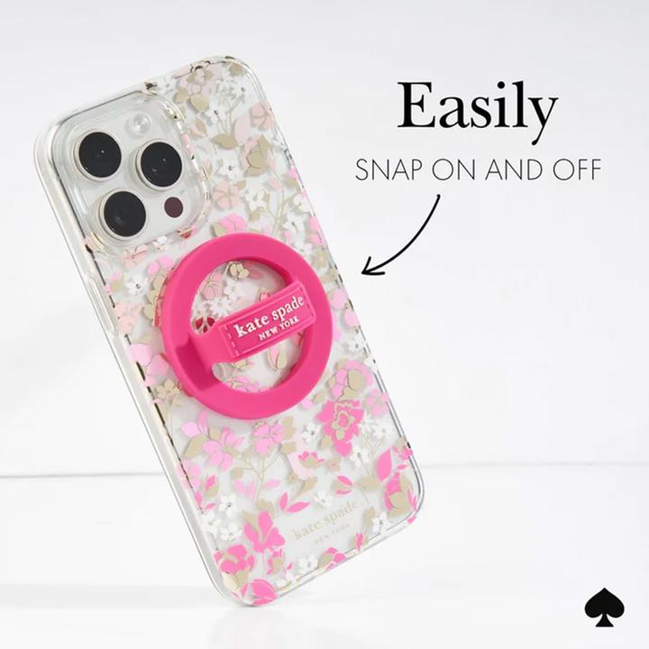 Image du produit Kate Spade Magnetischer Schlaufengriff – MagSafe Fingergriff (Pom Pom Pink)