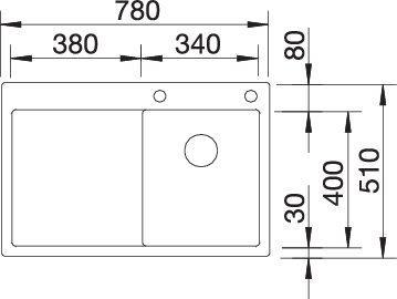 Produktbild Blanco Claron 4 S-IF (Einbauspüle, 78 cm, 51 cm)