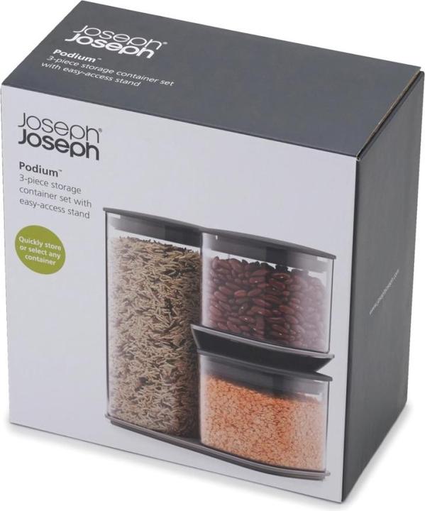 Immagine prodotto Joseph Joseph Negozio di alimentari Podium 3 pezzi, grigio (2.30 l)