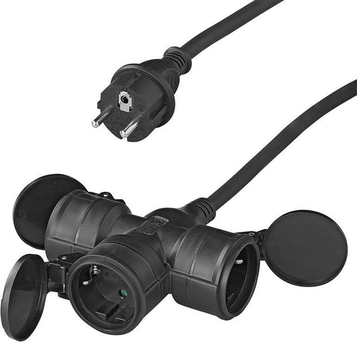 Produktbild ProPlus Steckdose Schuko 3-fach 25M mit 3x2,5mm² (25 m)