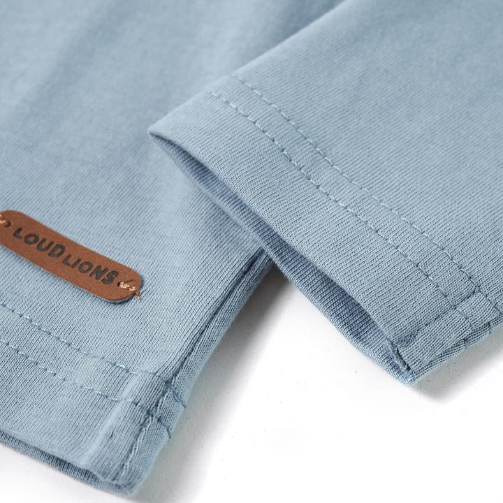 Immagine prodotto VidaXL Camicia da bambino a maniche lunghe azzurro 140,Materiale: 100 (140)