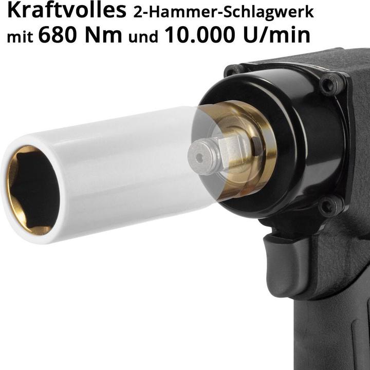 Image du produit Stahlwerk Visseuse pneumatique à chocs DSS-680 ST 680 Nm, 10 000 tr/mn (Air comprimé)