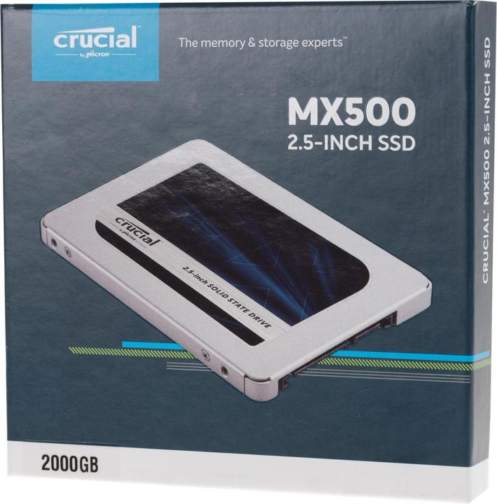Actual product image Crucial Mx500 (2000 GB, 2.5")