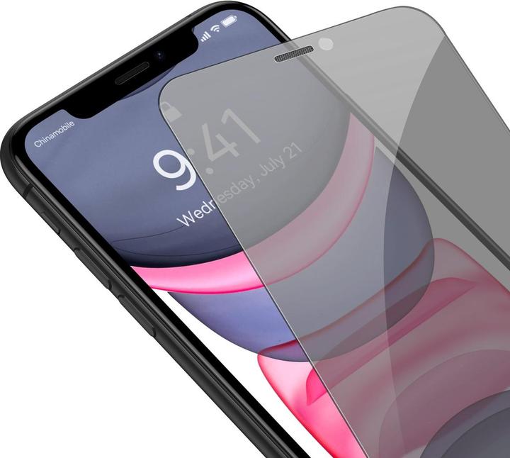 Produktbild Baseus All-glass Porcelain Crystal Dust-proof Anti-peeping Film for iP11 (2 Stück, Apple iPhone XS, Apple iPhone 11 Pro, Apple iPhone X)
