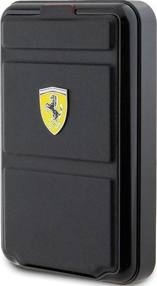 Produktbild Ferrari Powerbank Bezprzewodowy 15W FEPB10MSPLEK 10000 mAh z funkcją standu czarny/black Metal Logo (10000 mAh, 15 W)