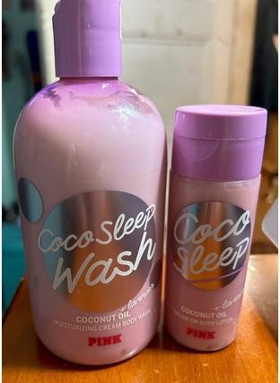 Victoria's Secret Pink Coco Body Lotion 3 fl oz & Cream Body Wash 12 oz (Körperpflegeset)
