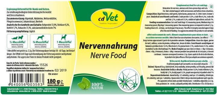 Produktbild cdVet Nervennahrung (Adult, 1 Stk., 180 g)