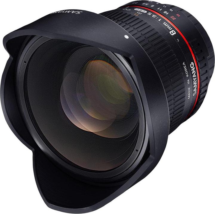 Image du produit Samyang 8mm f/3.5 Asph IF MC Fisheye CSII DH - Nikon F (Nikon F, APS-C / DX)