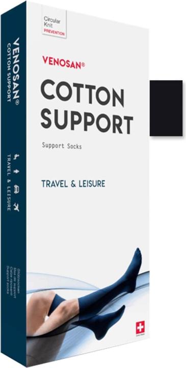 Venosan COTTON SUPPORT Socks A-D M black (M)