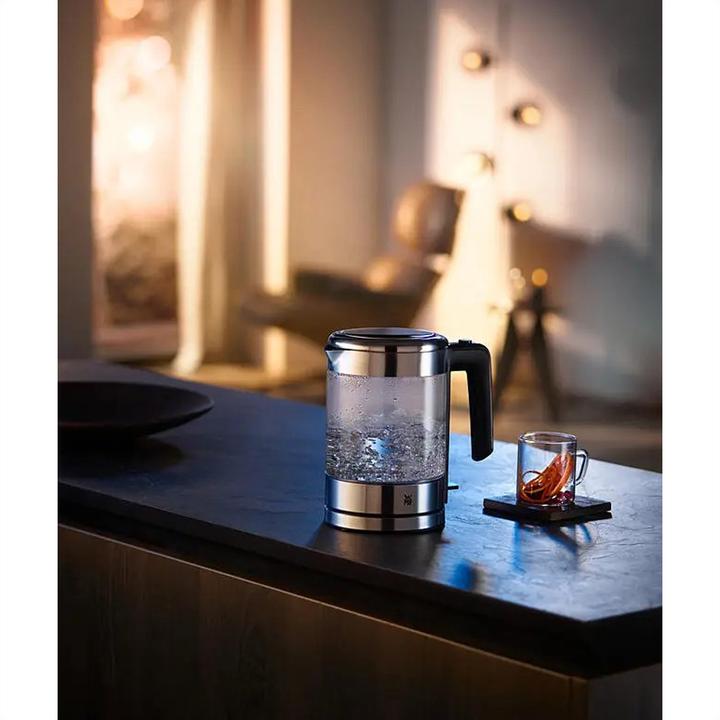 Produktbild WMF KÜCHENminis Reisewasserkocher kabellos / Glas-Wasserkocher klein 1l (1 l)