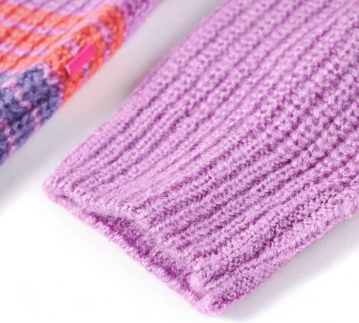 Produktbild VidaXL Kinderpullover mit Streifen Gestrickt Lila und Rosa (104)