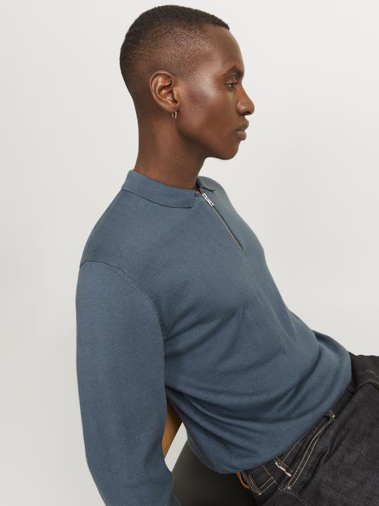 Actual product image Jack & Jones Jjeemil Knit Polo Half Zip Ls Noos (L)