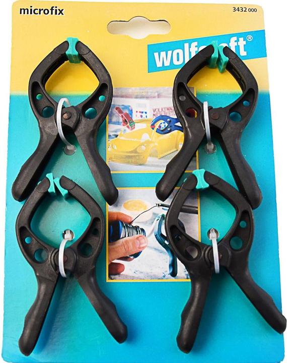 Produktbild wolfcraft wolfcraft 1 microfix - Federzwingen-Set 4-tlg.30mm (30 mm)