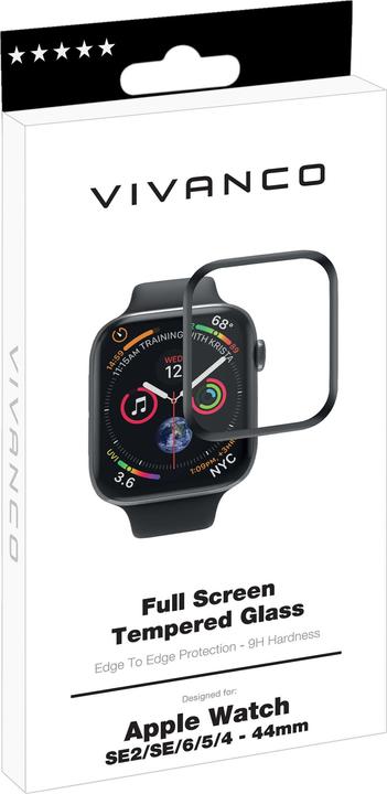 Actual product image Vivanco 3D FullScreen Protective Glass for Apple Watch SE2/SE/6/5/4, 44mm