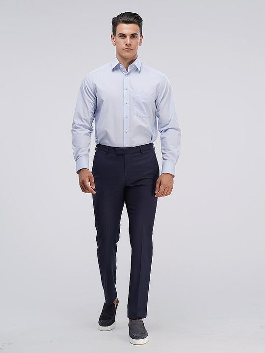 Produktbild Olymp Hemd Luxor blau/ New Kent 1/1 arm Chambray Gr.42 (42)