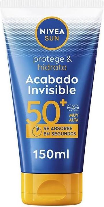 Actual product image NIVEA Invisible Finish Sunscreen SPF50+ (Suntan cream, SPF 50+, 150 ml)