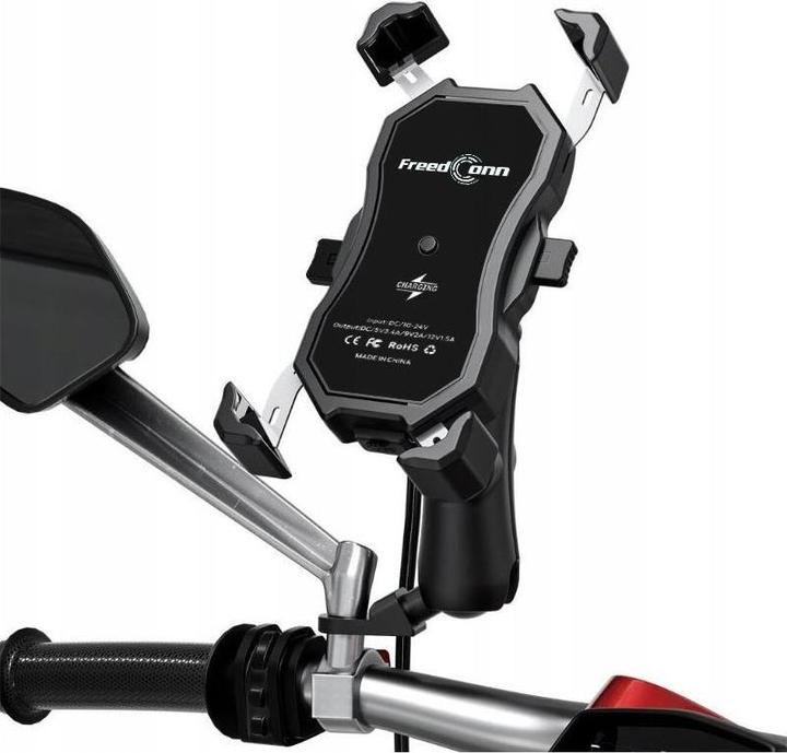 Produktbild FreedConn Motorrad-Telefonhalter Mc1w Mit Induktivem Ladegerät