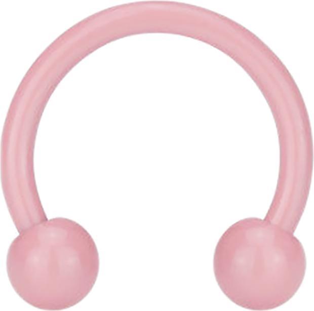 Immagine prodotto Saketos Micro Circular Barbell Supernova rosa pastello con palla (Acciaio chirurgico 316L)