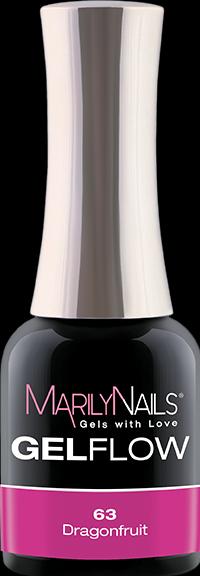 Immagine prodotto Marily Nails GELFLOW - 63 Dragonfruit (63 Dragonfruit, Smalto per unghie effetto gel)