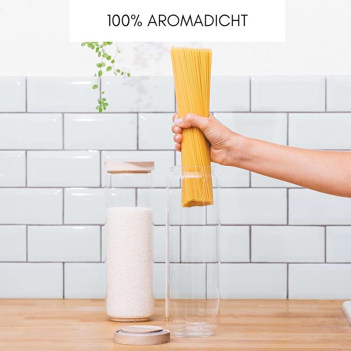 Actual product image Econovo 2-teiliges Vorratsgläser-Set für Spaghetti (1.50 l)