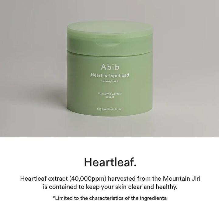 Actual product image Abib - Heartleaf Spot Pad Calming Touch (120 ml)