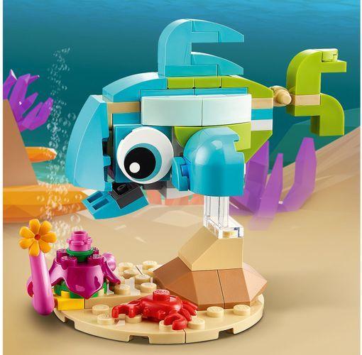 Actual product image LEGO Dolphin and turtle (31128, LEGO Creator 3-in-1)