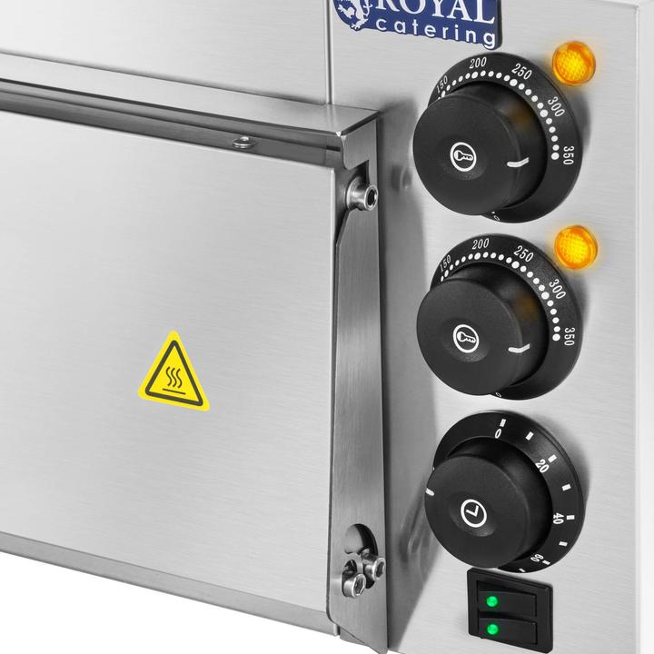 Actual product image Royal Catering Pizza Oven - Free-standing - 1 chamber - Ø 60 cm (Pizza oven Gastro)