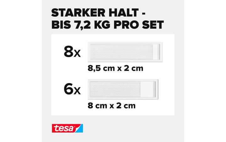 Produktbild tesa Powerstrips Klett-Klebepads (7.20 kg)